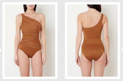 Orange Swimwear with sarong