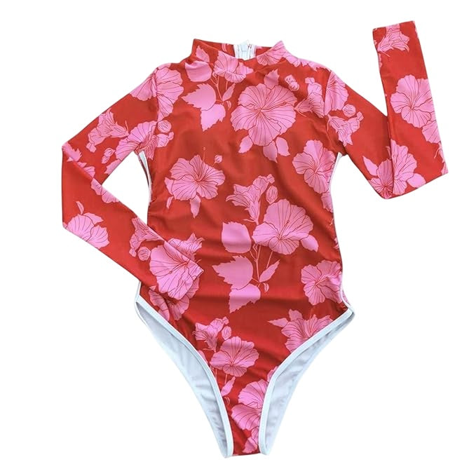 Flower Full Sleeve Swimsuit