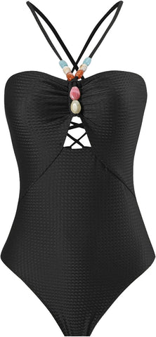 Beachdiva - Black_swimwear with Sarong
