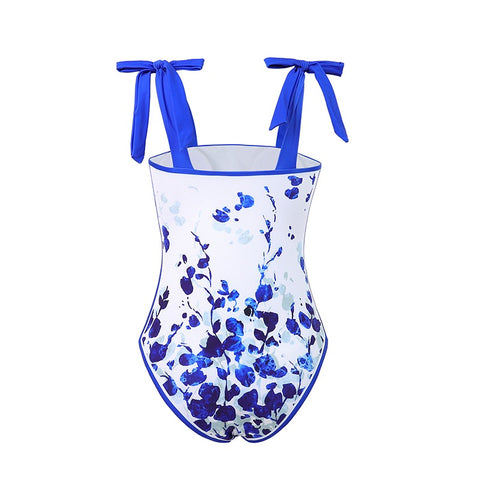 Blue Leaf cosume with sarong