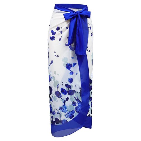 Blue Leaf cosume with sarong