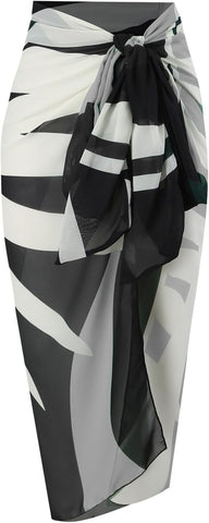 Beachdiva - Grey swimwear with Sarong
