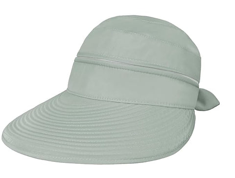 Khakhi Green  Large Brim Sun Hat Summer UV Protection for beach Thin Hat 2 in 1 Beach Sun Hat