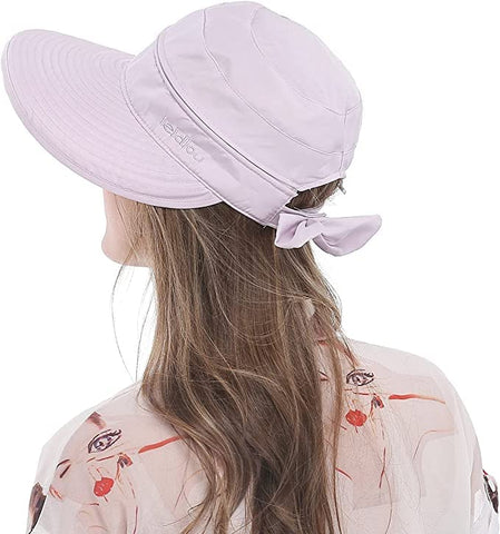Large Brim Sun Hat Summer UV Protection for beach Thin Hat 2 in 1 Beach Sun Hat (Copy)