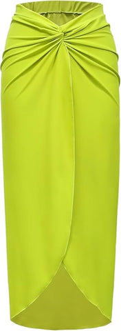 Neon Flower Bikini with Sarong