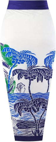 Parrot One Shoulder Monokini With Sarong