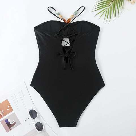 Beachdiva - Black_swimwear with Sarong