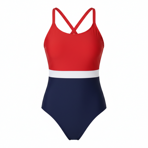 RED and Blue Swimsuit