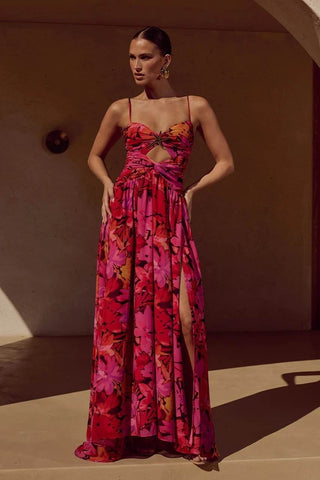 Beachdiva's  Premium_starfish_Flower Swimwear with Sarong Skirt