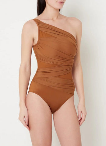 Orange Swimwear with sarong