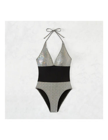 Silver party wear Swimwear